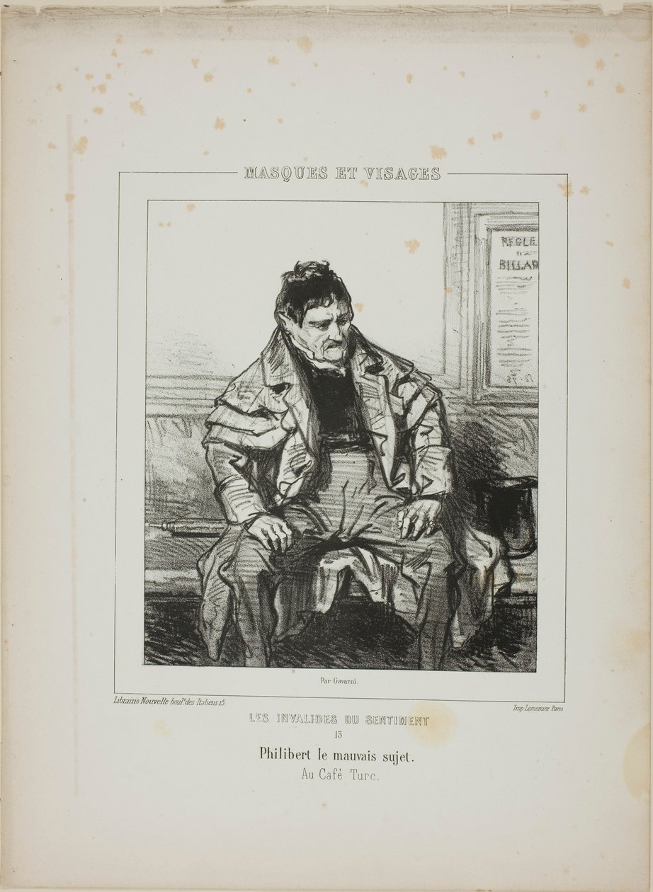 Die Invaliden des Gefühls: Philibert, der Taugenichts von Paul Gavarni