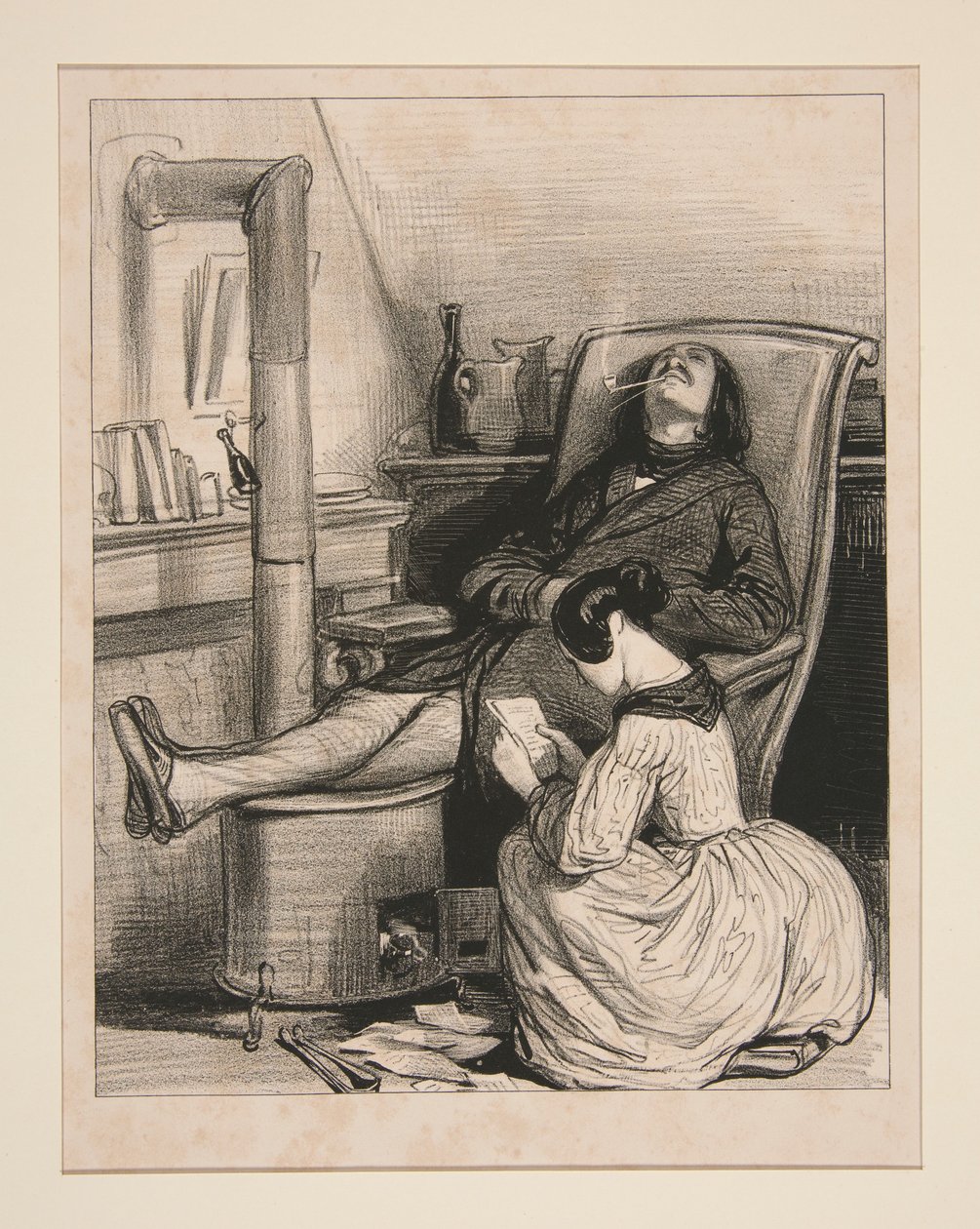 Die Briefe der Alten... von Paul Gavarni