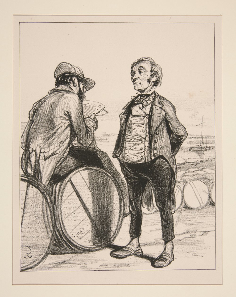 "Messieurs! Ich werde endlich auf die ernsten und eindringlichen Worte antworten, die soeben an diesem Rednerpult ausgesprochen wurden...." von Paul Gavarni
