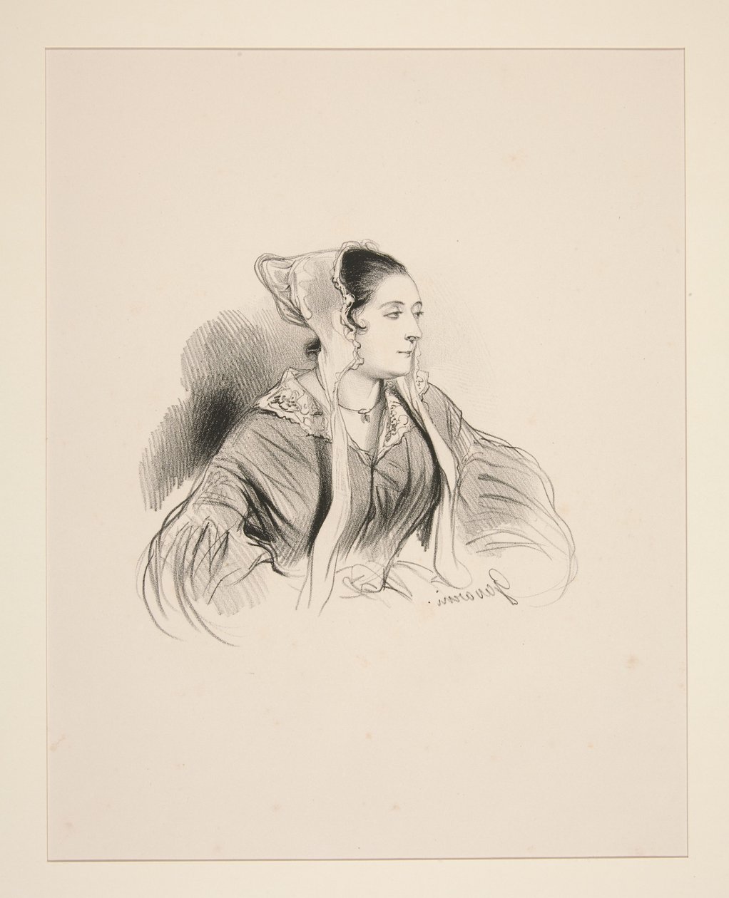 Mme. Pellier von Paul Gavarni