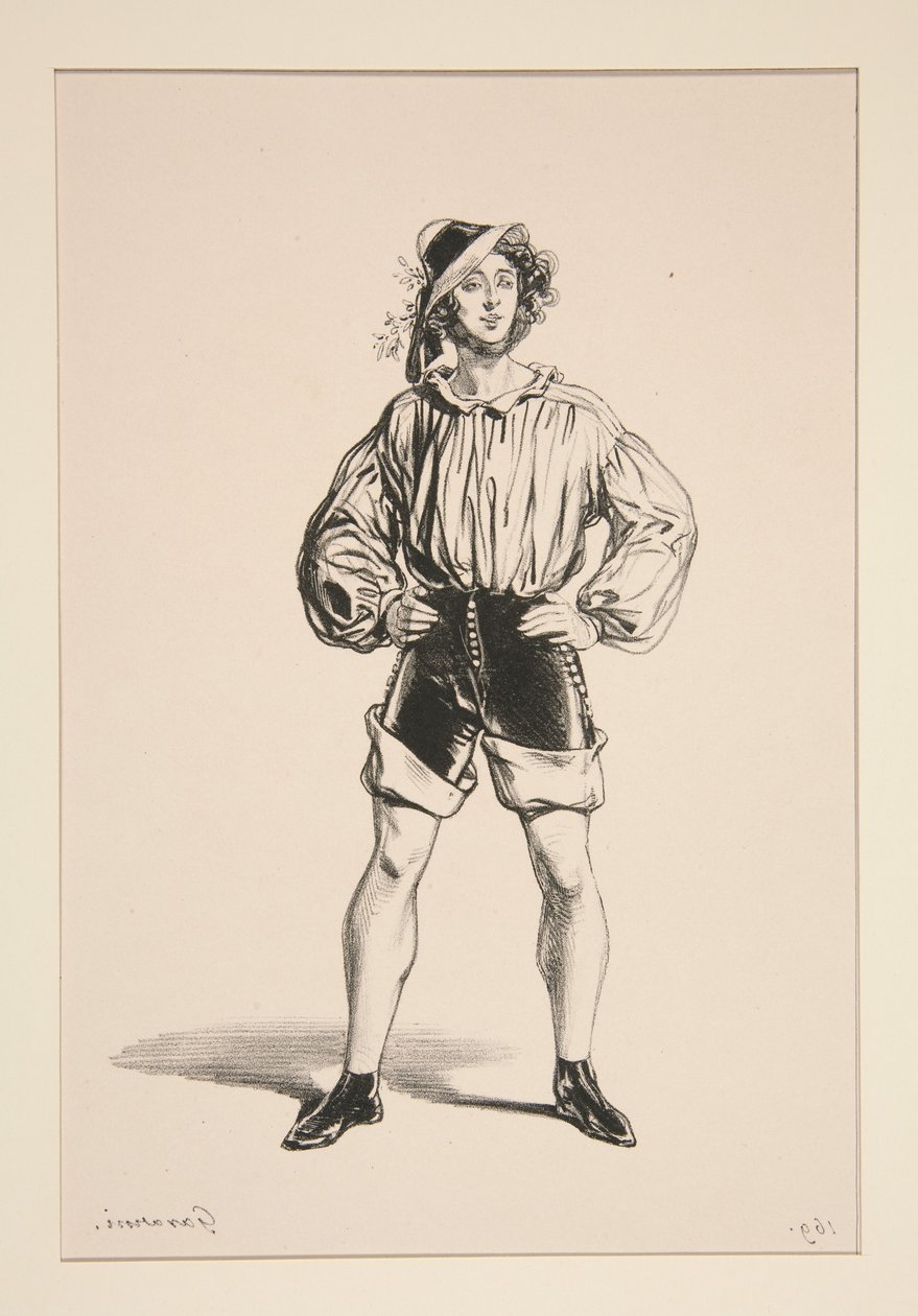 FISCHER. Strohhut. ... von Paul Gavarni