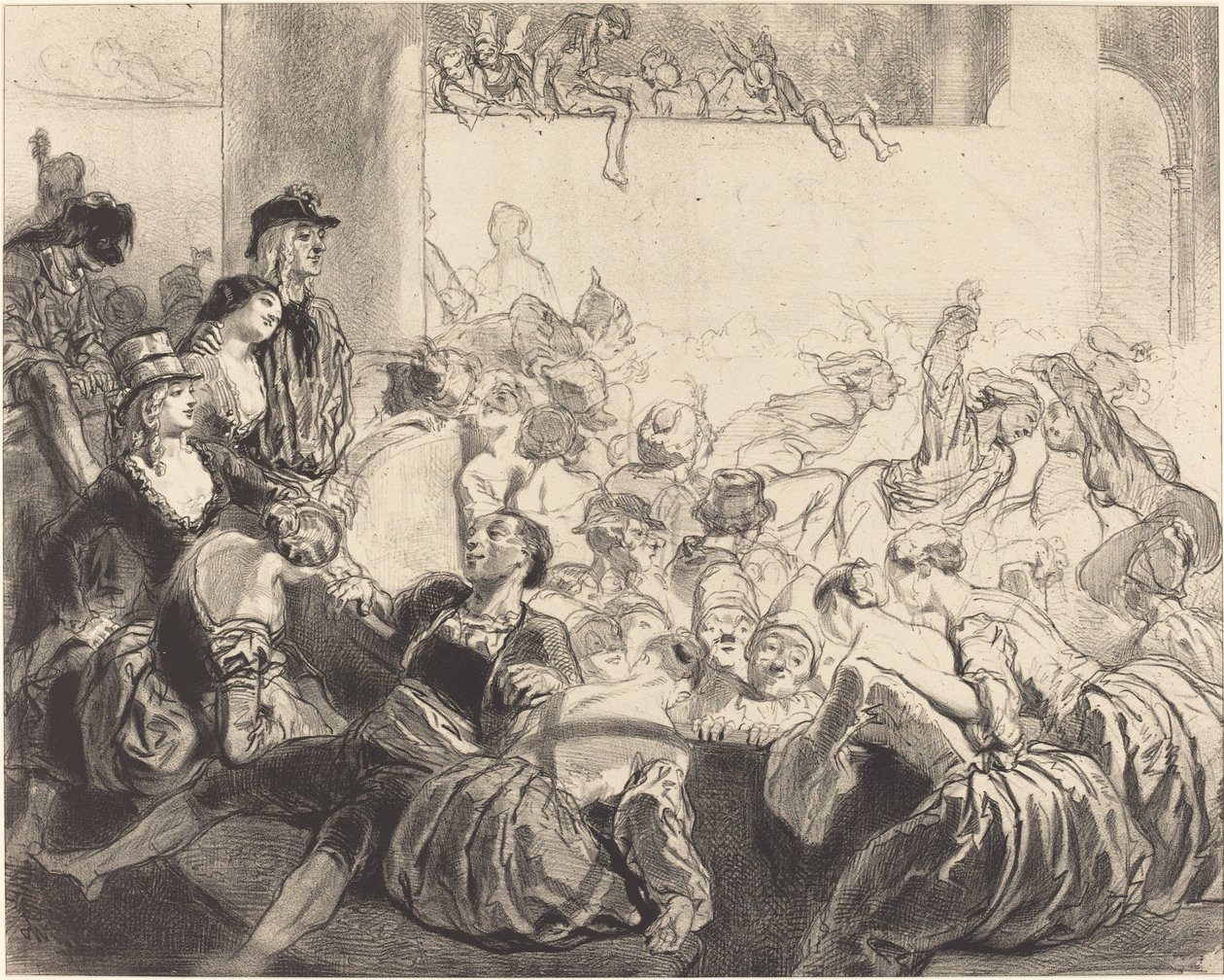 Der Maskenball von Paul Gavarni