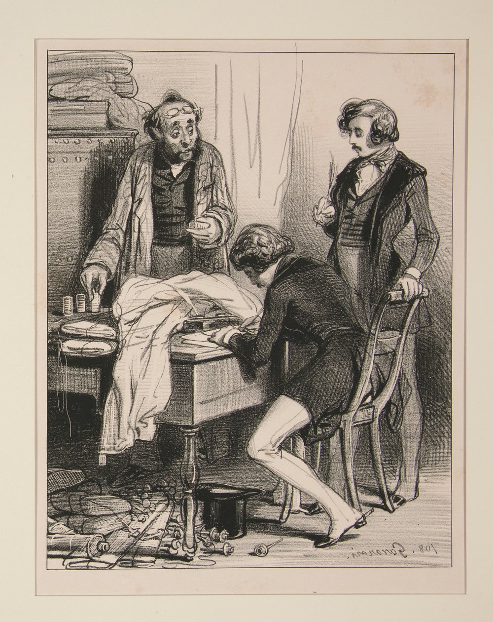 Versailles, der 1. April von Paul Gavarni