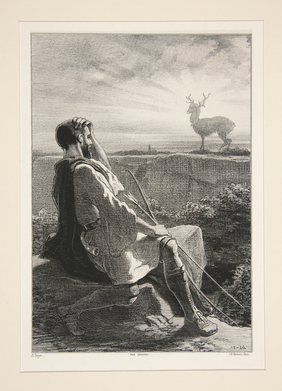 Vision von Eustache von Paul Gavarni