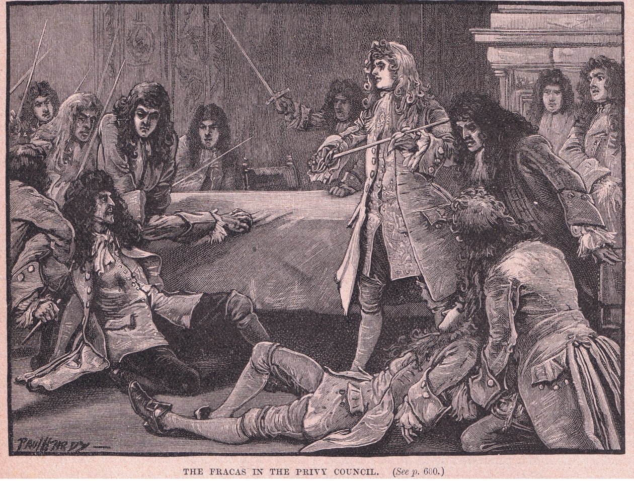 Der Tumult im Geheimen Rat, 1711 von Paul Hardy