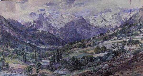 Ein Alpenblick von Paul Jacob Naftel