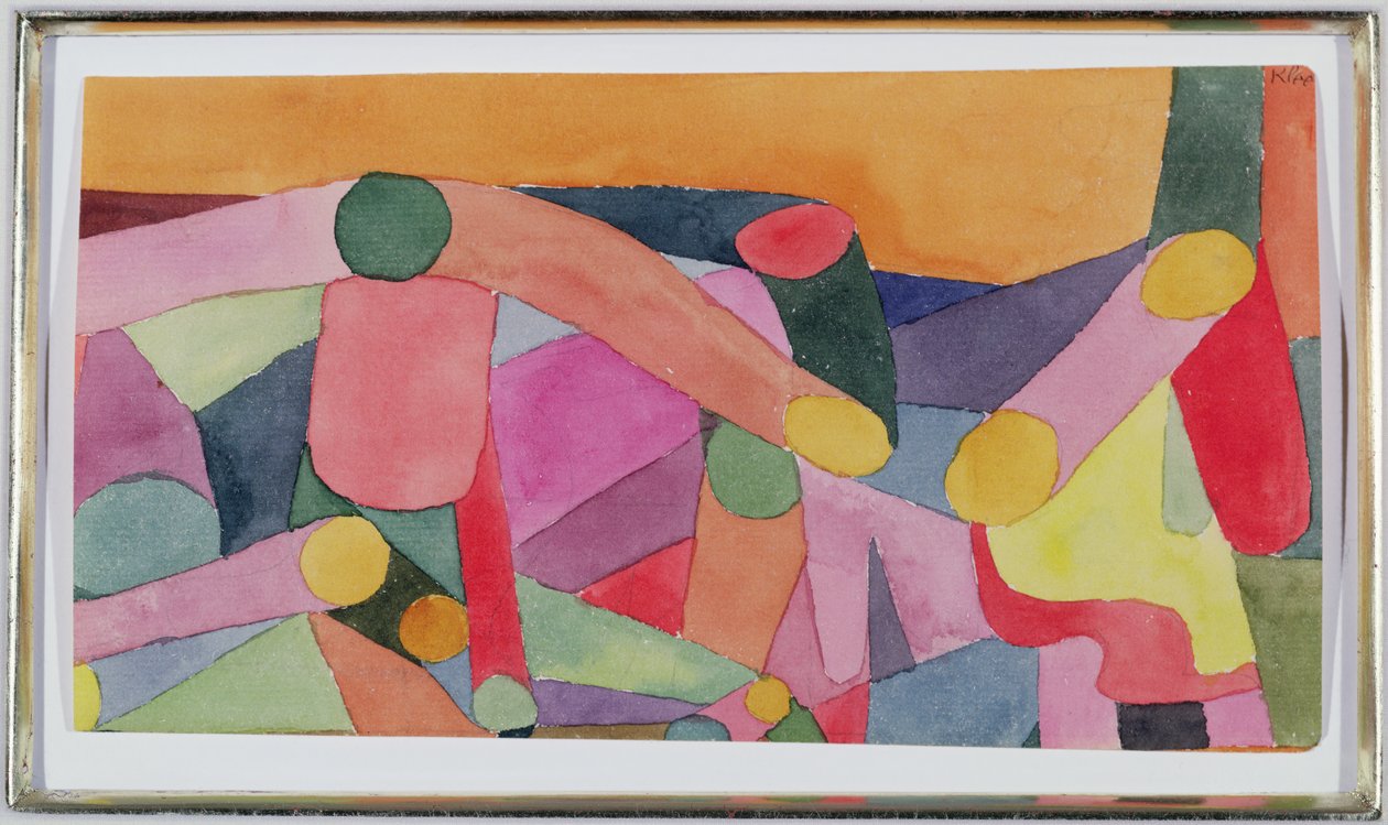 (Ohne Titel) Farbkomposition, um 1914 von Paul Klee