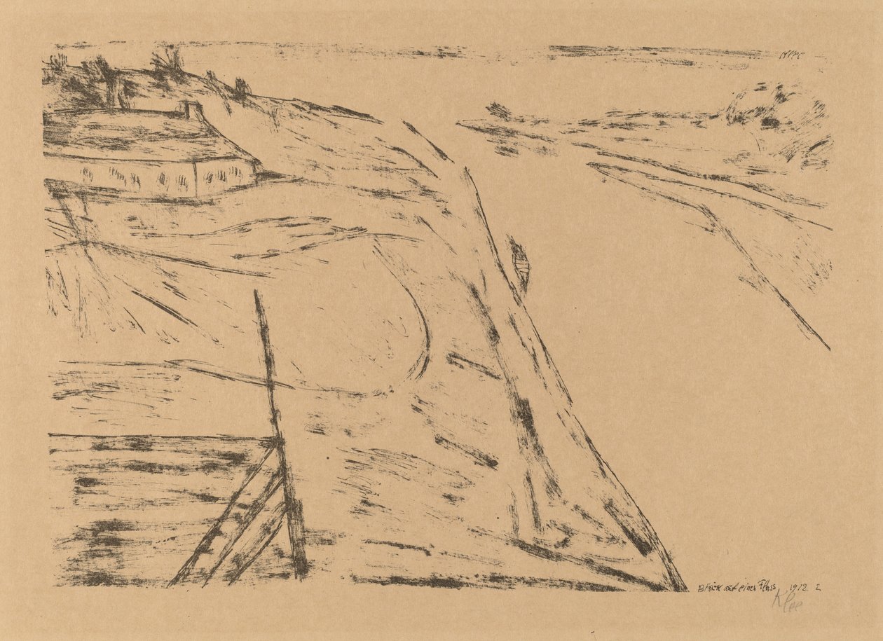 Blick auf einen Fluss von Paul Klee