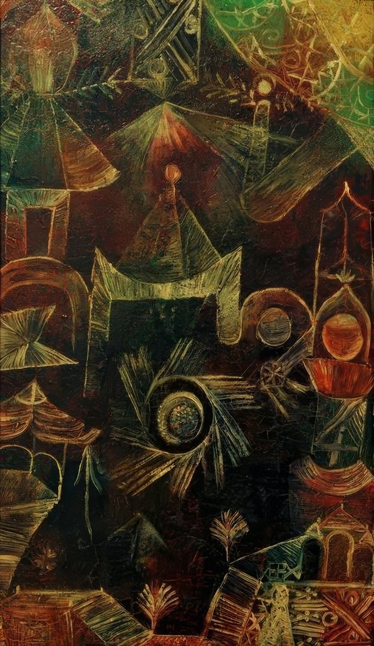 Kosmische Architektur von Paul Klee