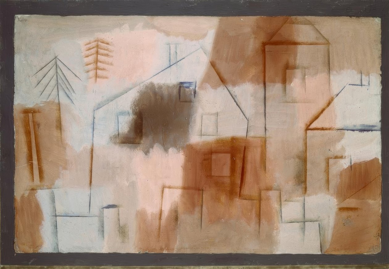 Ort in Blau und Orange von Paul Klee