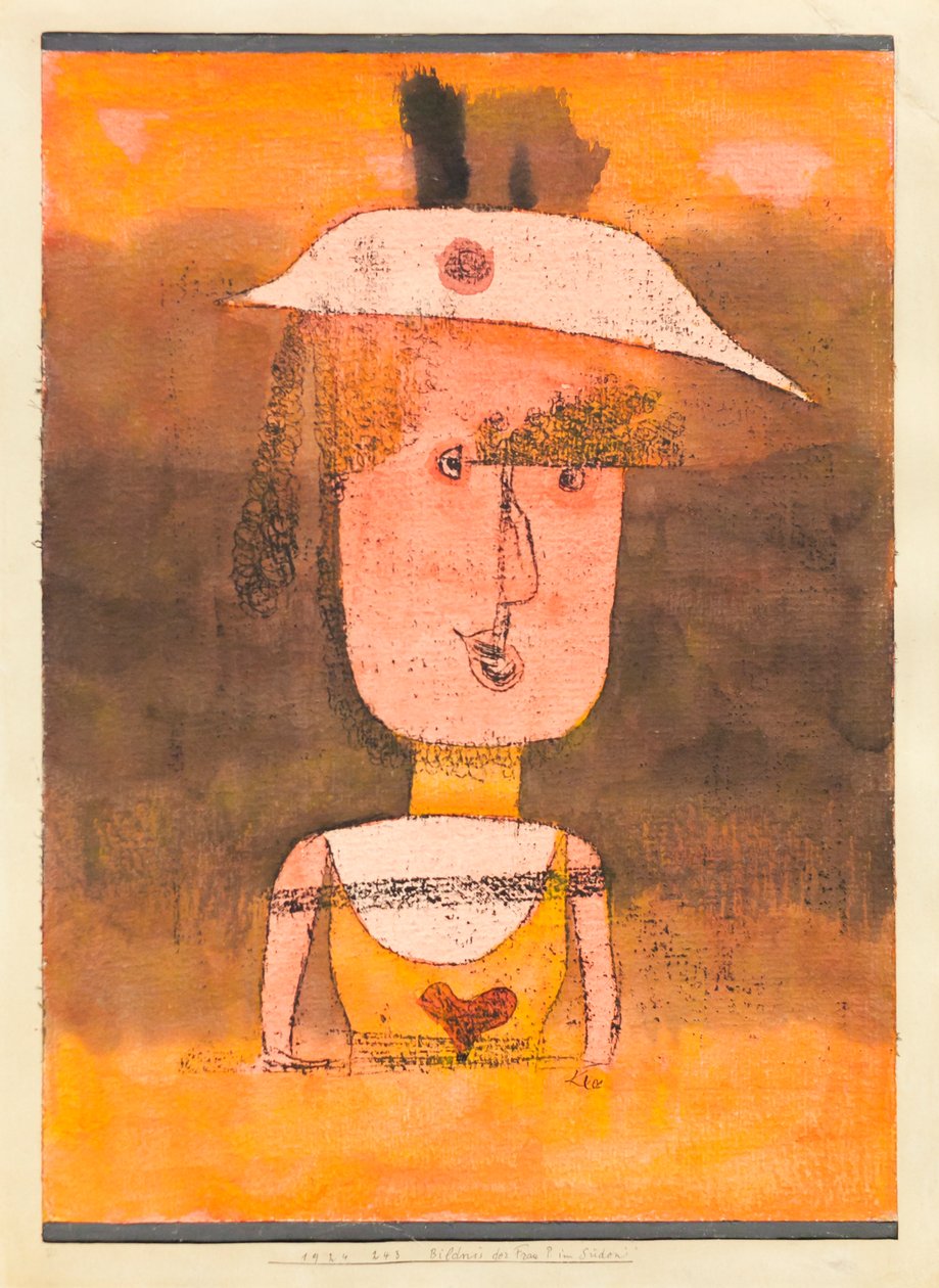 Porträt von Mrs. P im Süden von Paul Klee