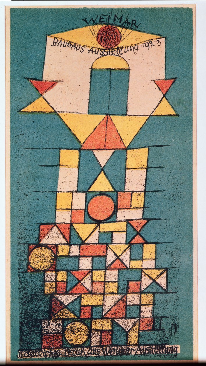 Postkarte für die Bauhaus-Ausstellung 