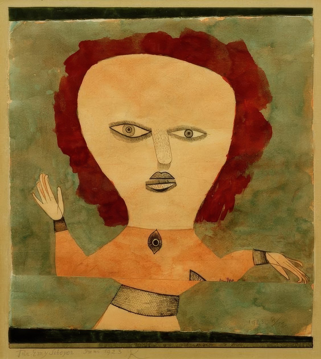 Schauspieler als Frau von Paul Klee