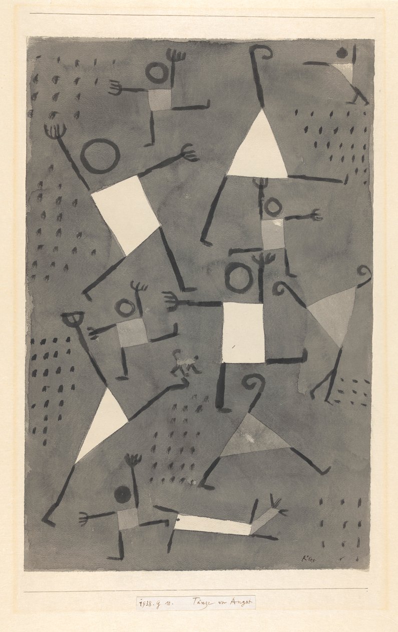 Tänze vor Angst, 1938 von Paul Klee