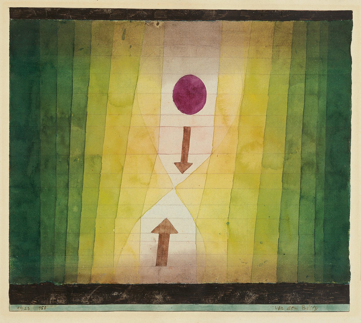 Vor dem Blitz von Paul Klee