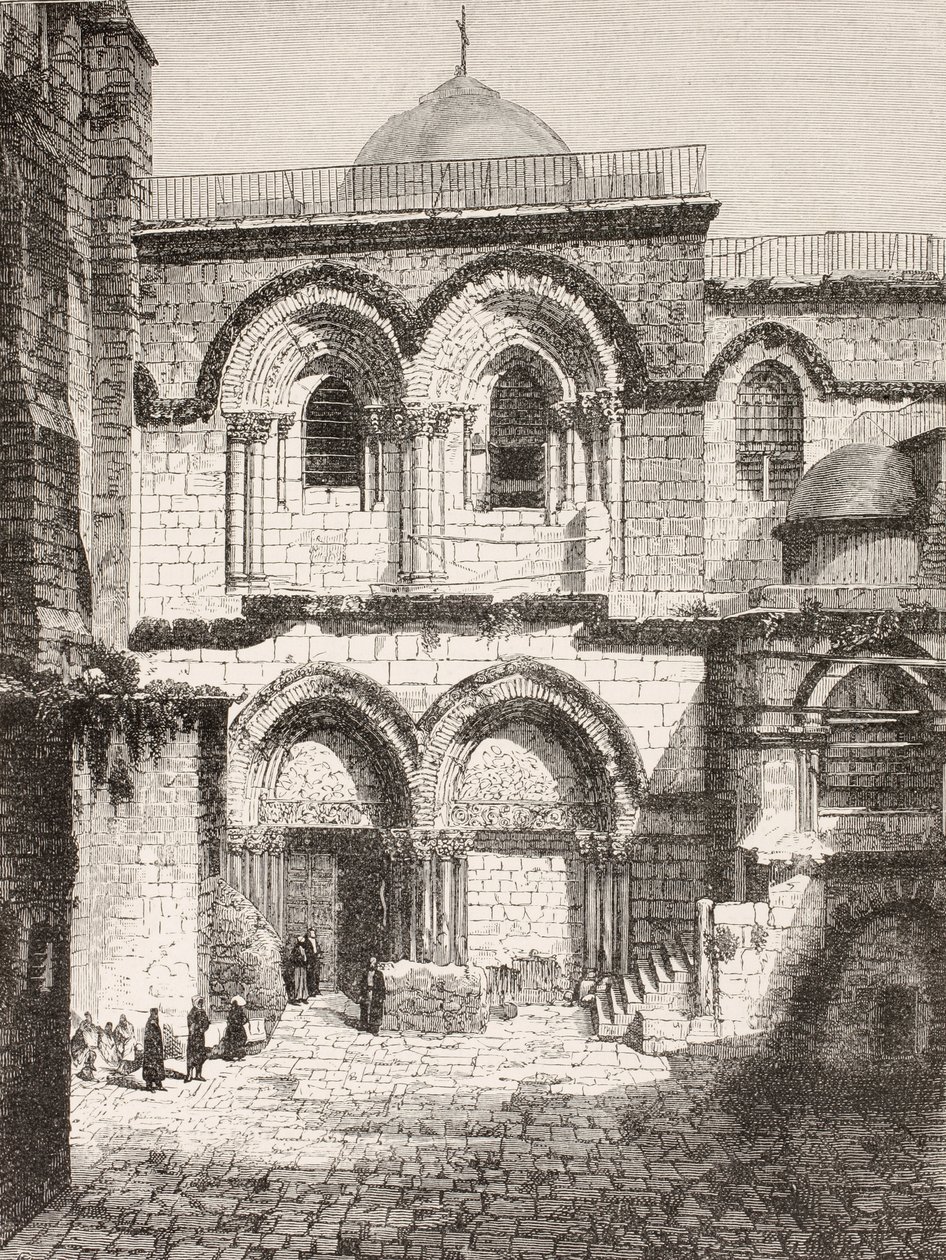 Jerusalem, Palästina. Grabeskirche im 19. Jahrhundert von Paul Lacroix