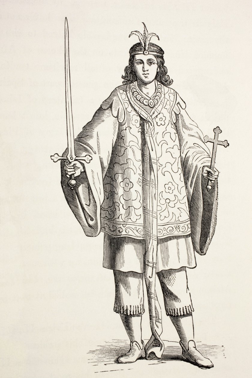 Der Page von Priester Johannes. Priester Johannes war auch bekannt als Presbyter Johannes von Paul Lacroix