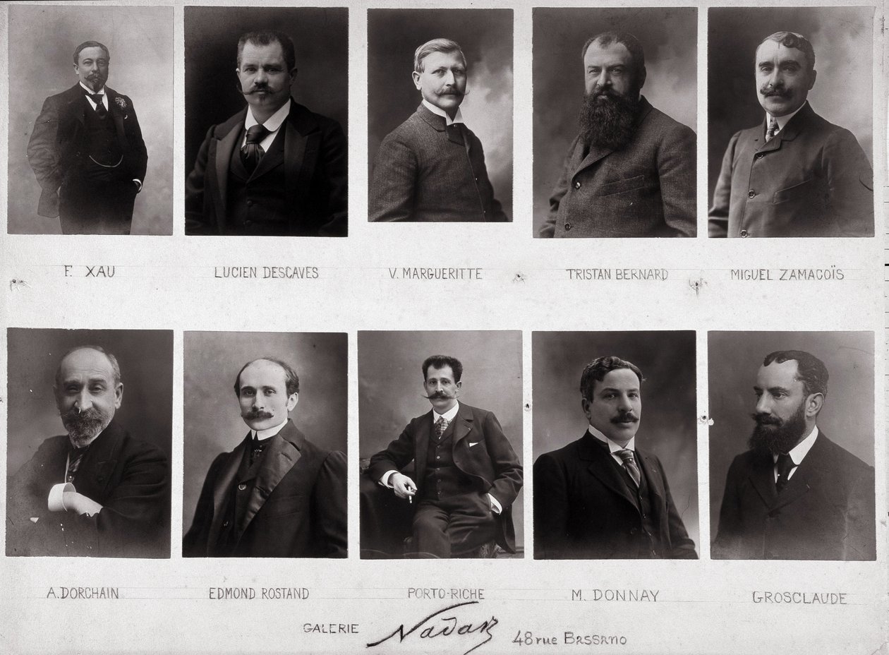 Zehn Porträts von Paul Nadar (s/w Foto) von Paul Nadar