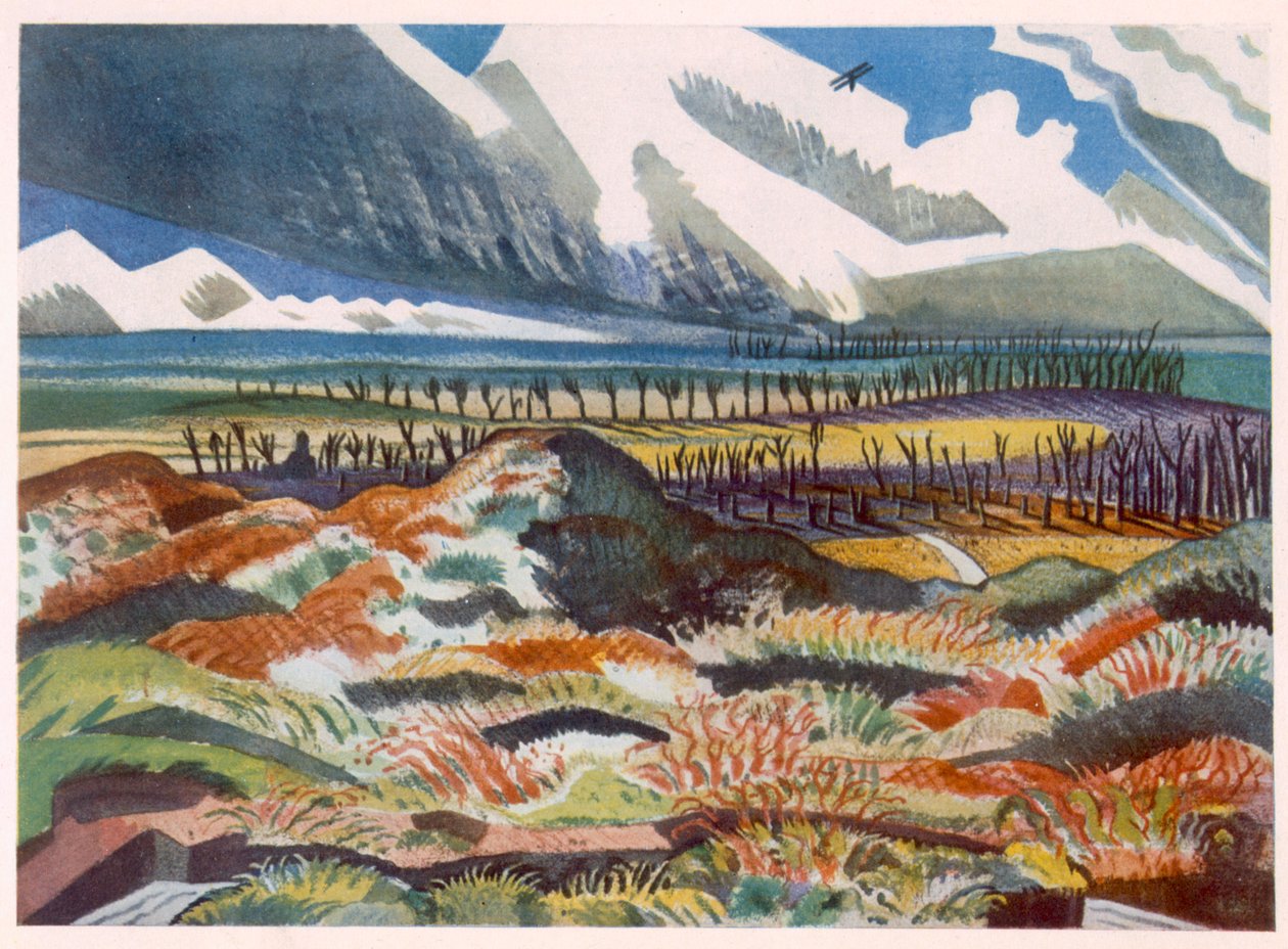 Zerstörtes Land, Vimy, aus British Artists at the Front, Fortsetzung der Western Front, Teil Drei, Paul Nash von Paul Nash