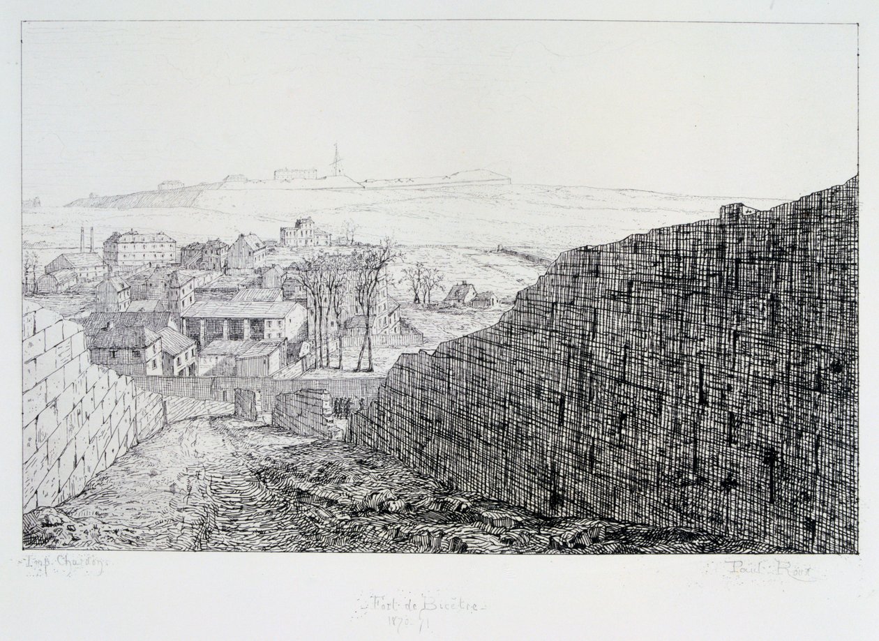 Fort de Bicetre, Belagerung von Paris, 1870-1871 von Paul Roux