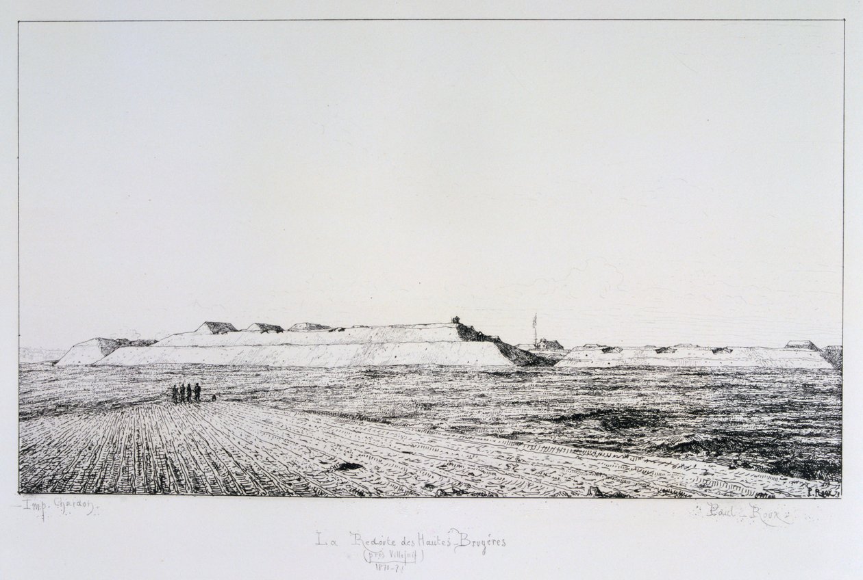 La Redoute des Haute Brugeres, Belagerung von Paris, 1870-1871 von Paul Roux