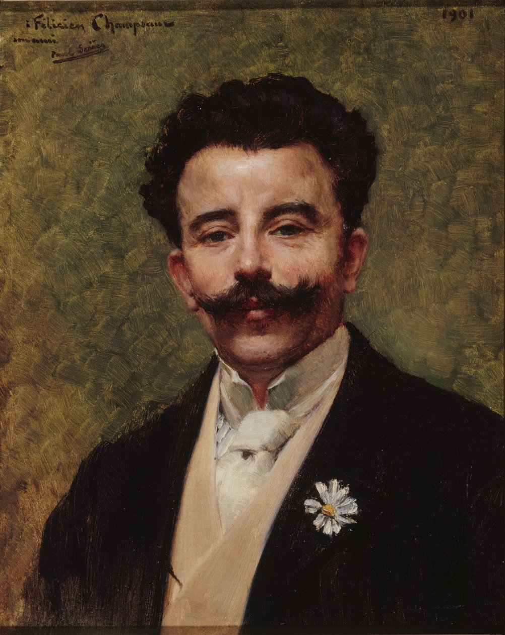 Porträt von Félicien Champsaur 1859-1934, 1901 von Paul Saïn
