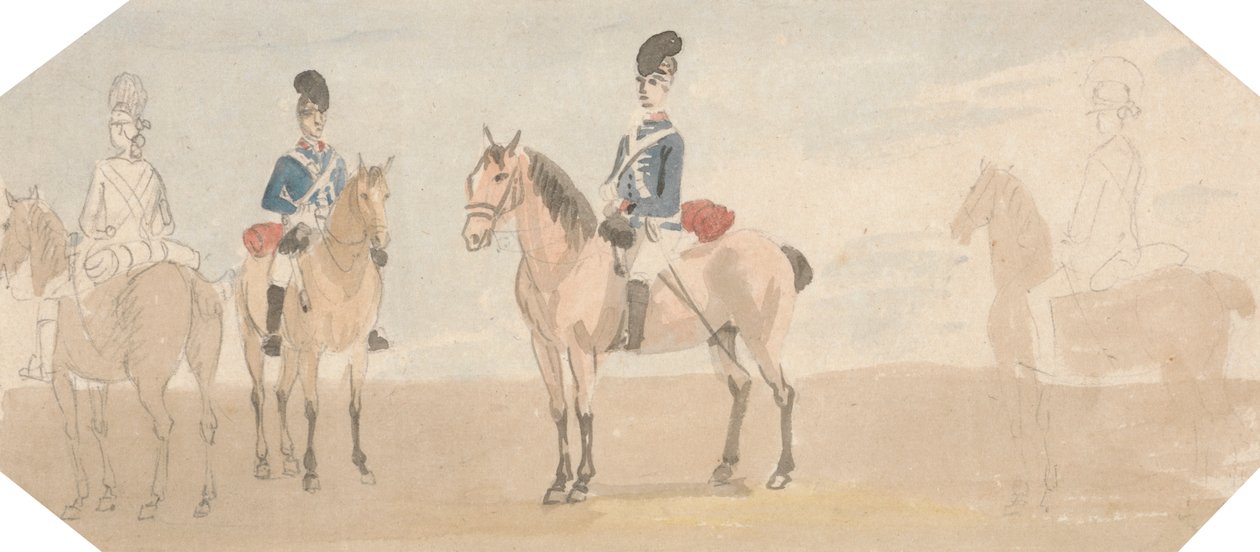 Die leichten Dragoner von Paul Sandby