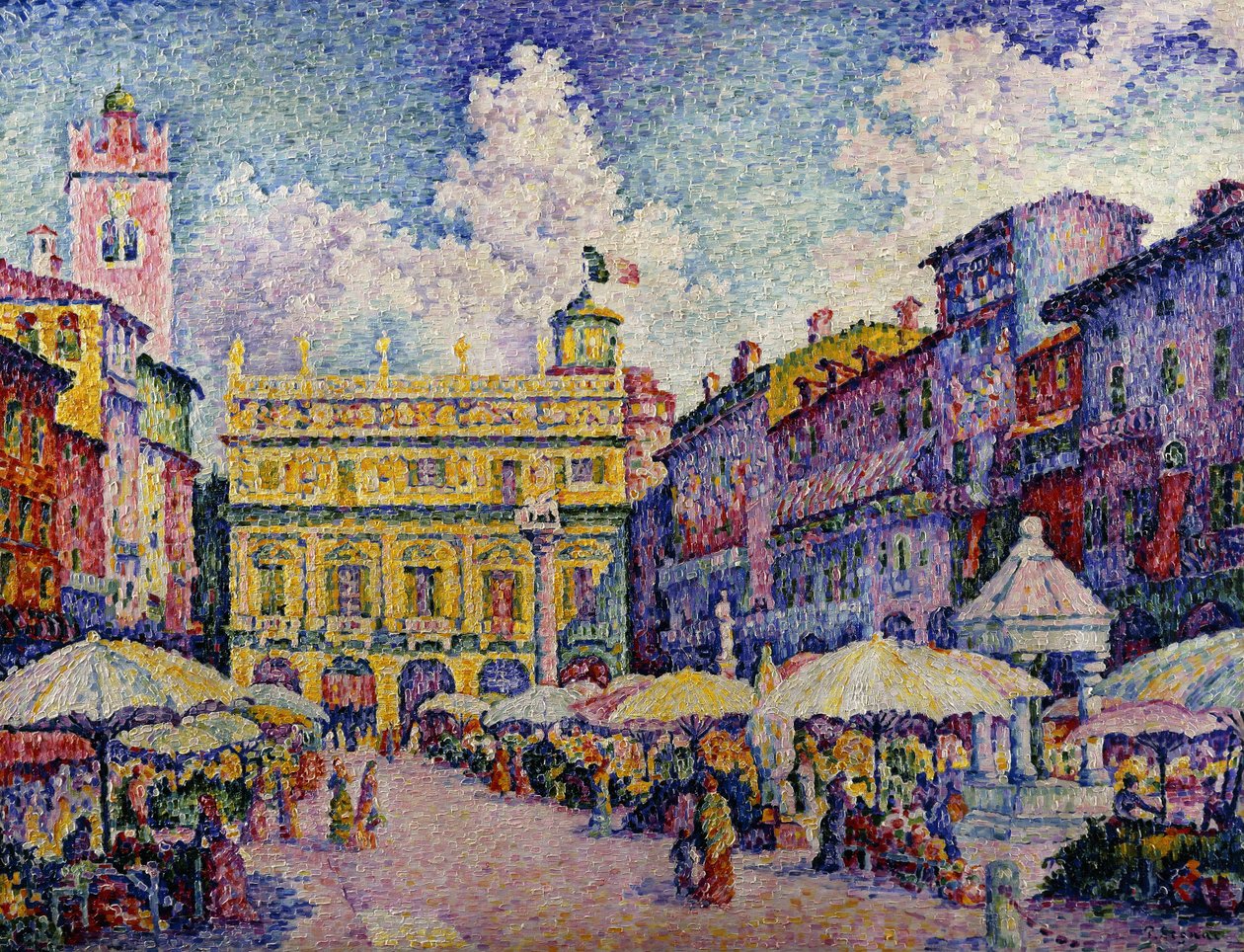 Der Kräutermarkt, Verona von Paul Signac