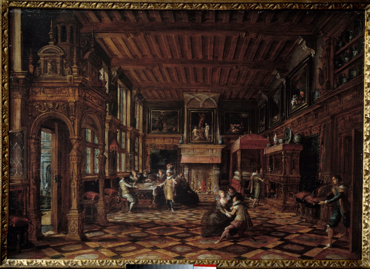 Flämisches Interieur von Paul Vredeman de Vries