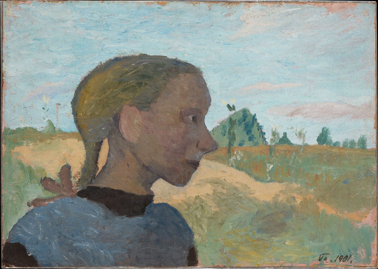 Porträt eines Mädchens von Paula Modersohn-Becker