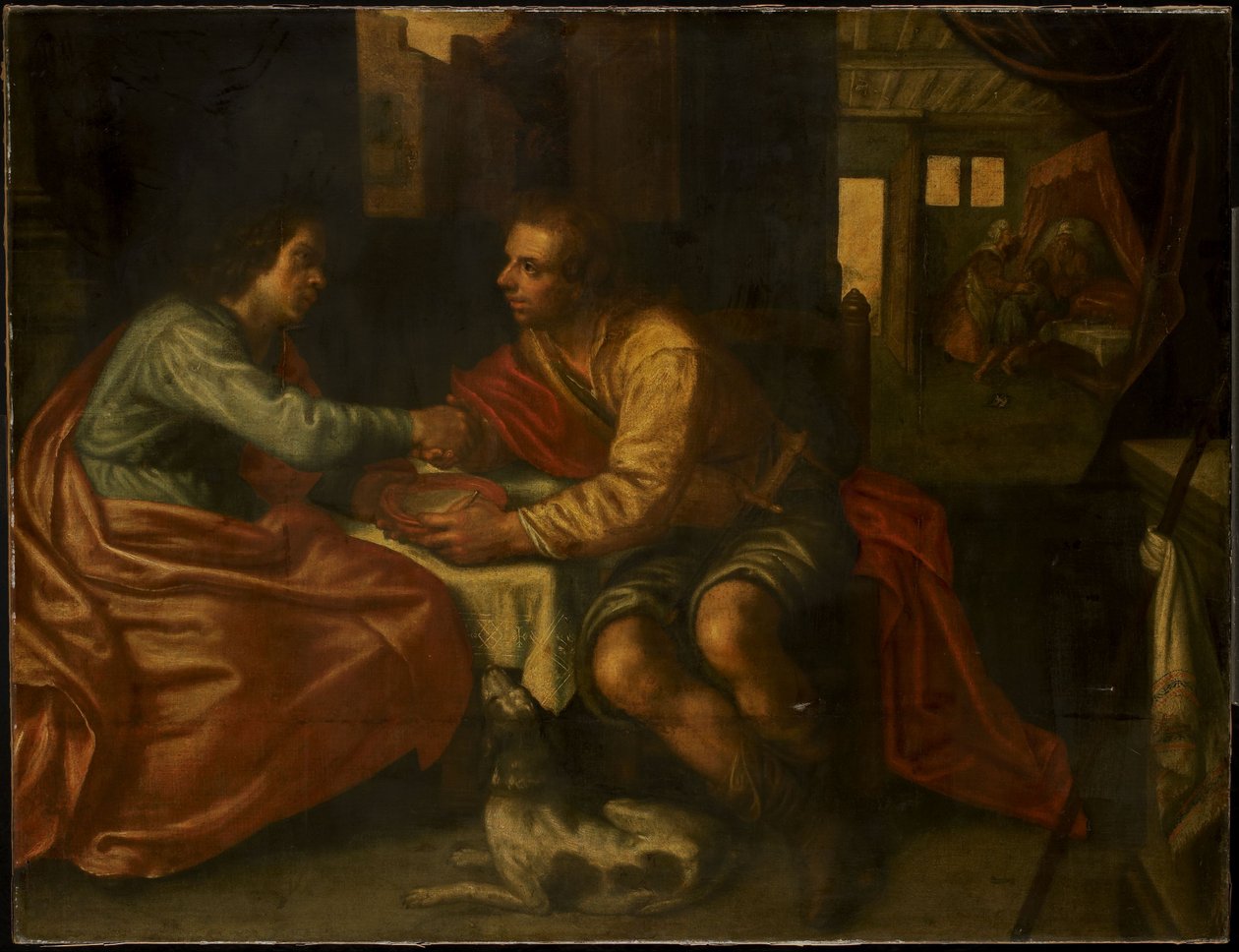 Esau verkauft sein Erstgeburtsrecht von Paulus Moreelse
