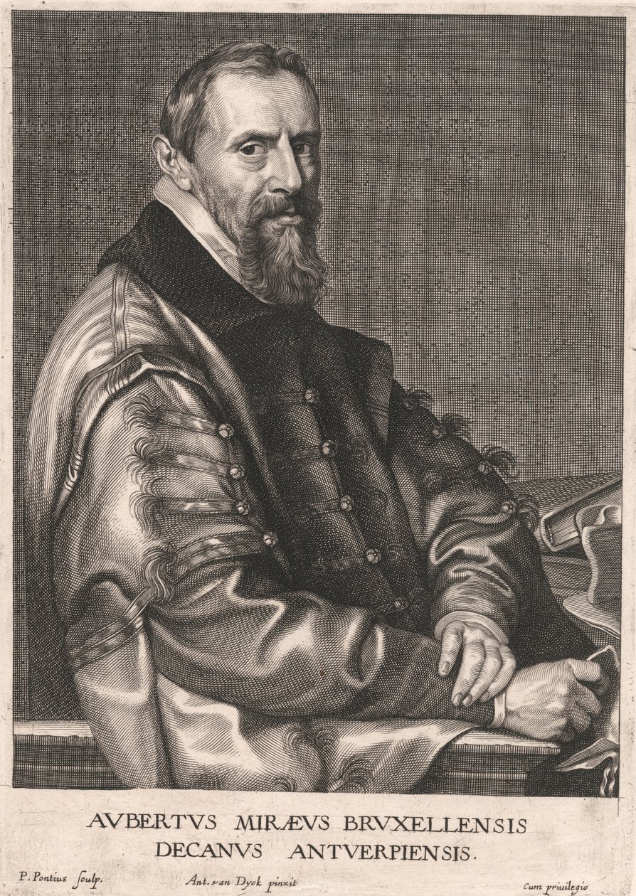 Aubertus Miræus Bruxellensis, Dekan von Antwerpen von Paulus Pontius
