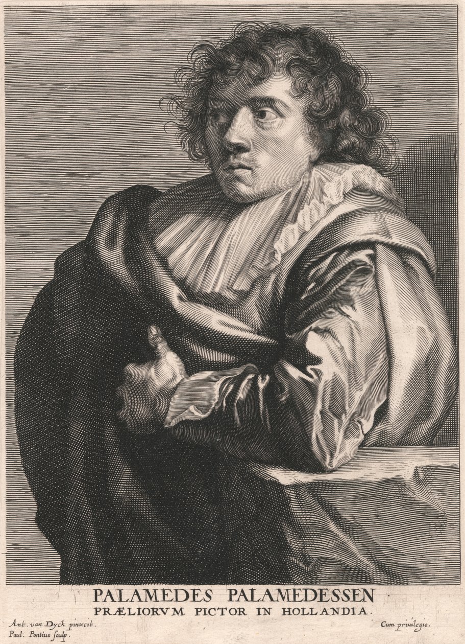 Palamedes Palamedessen, Schlachtenmaler in Holland von Paulus Pontius