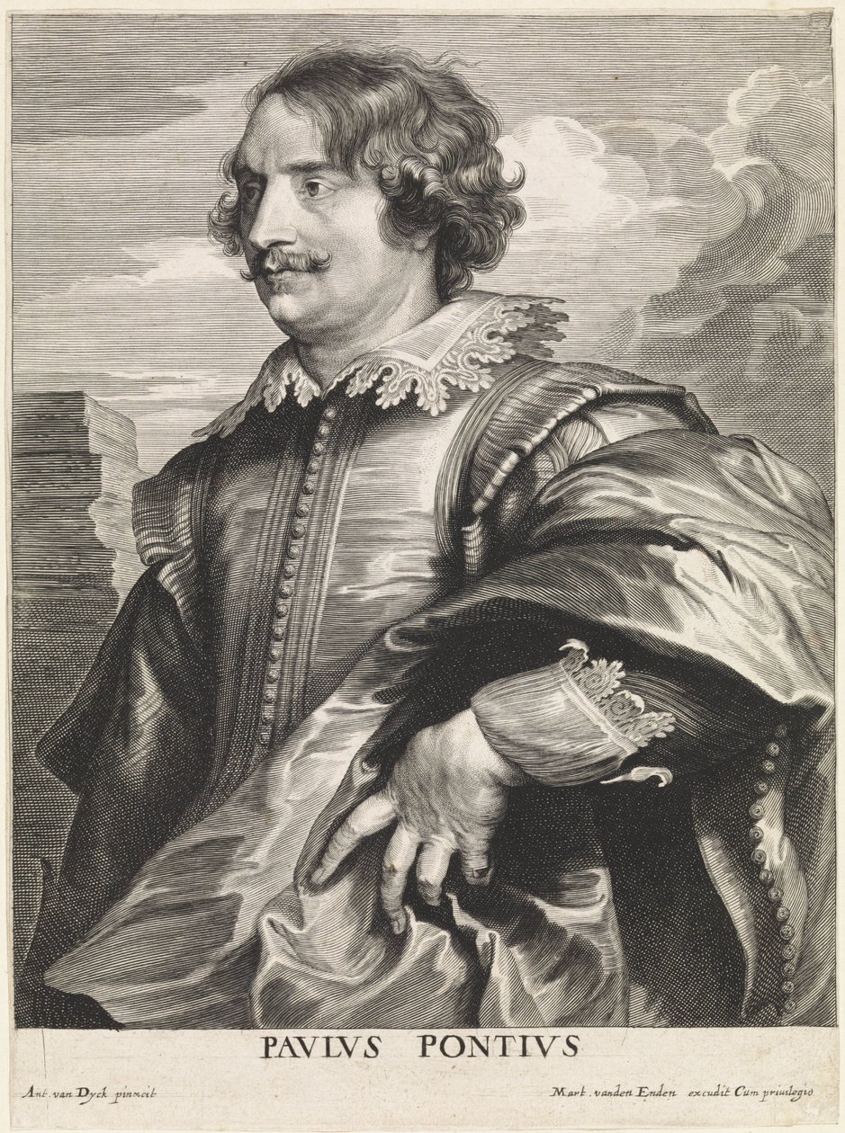 Porträt des Graveurs Paulus Pontius von Paulus Pontius
