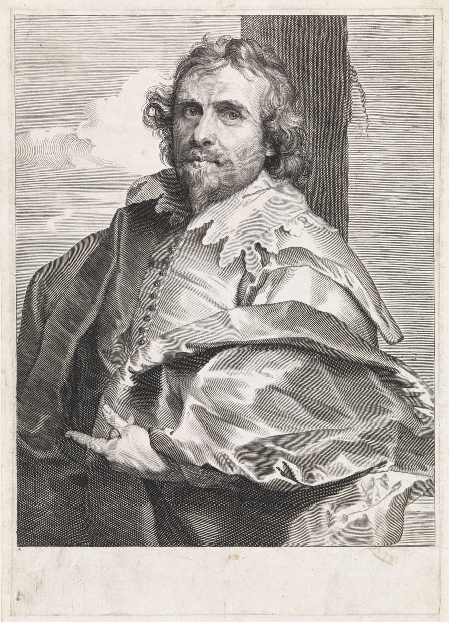 Porträt des Malers Daniël Mijtens (I) von Paulus Pontius
