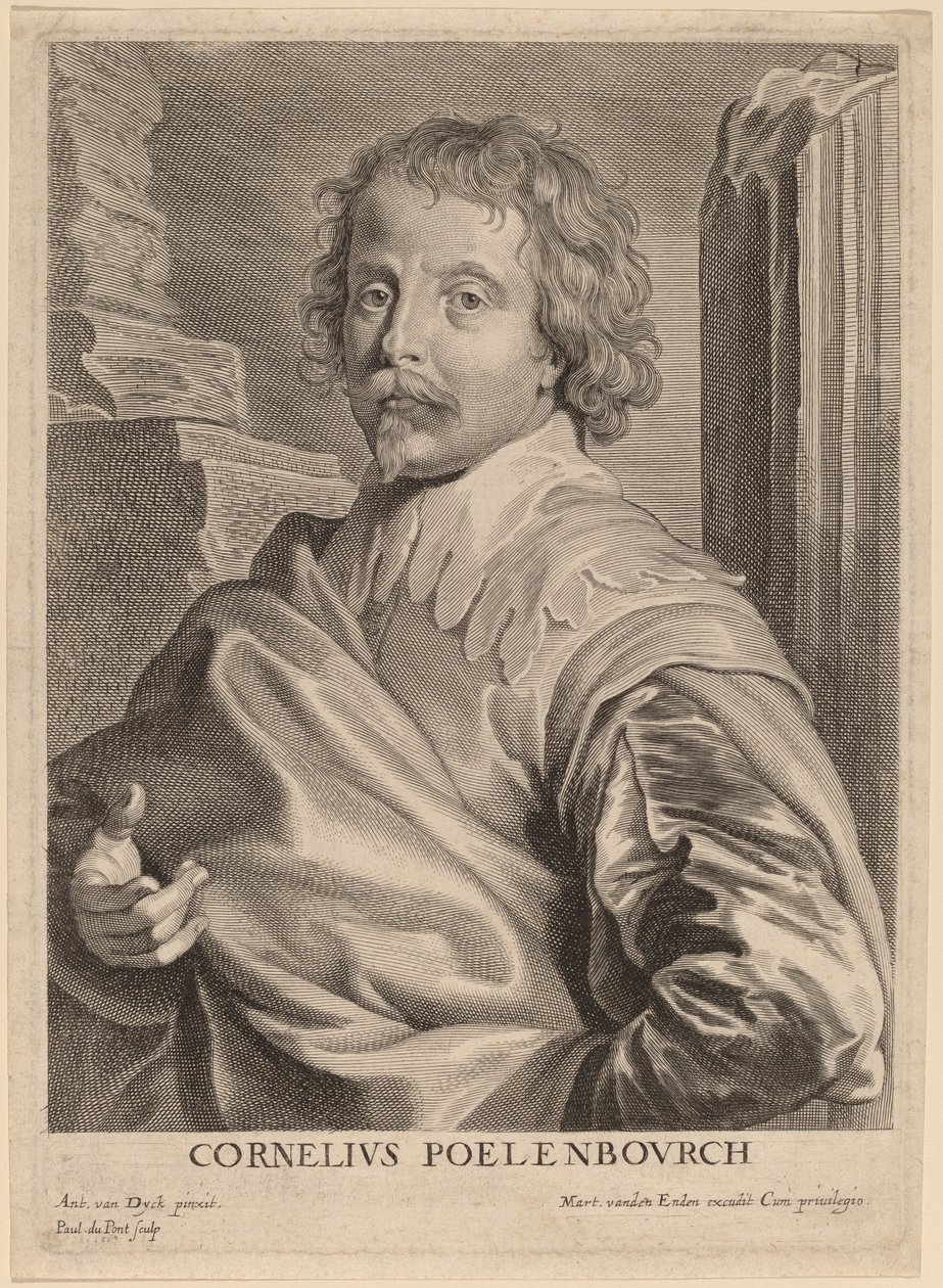 Cornelis van Poelenburgh von Paulus Pontius after Sir Anthony van Dyck