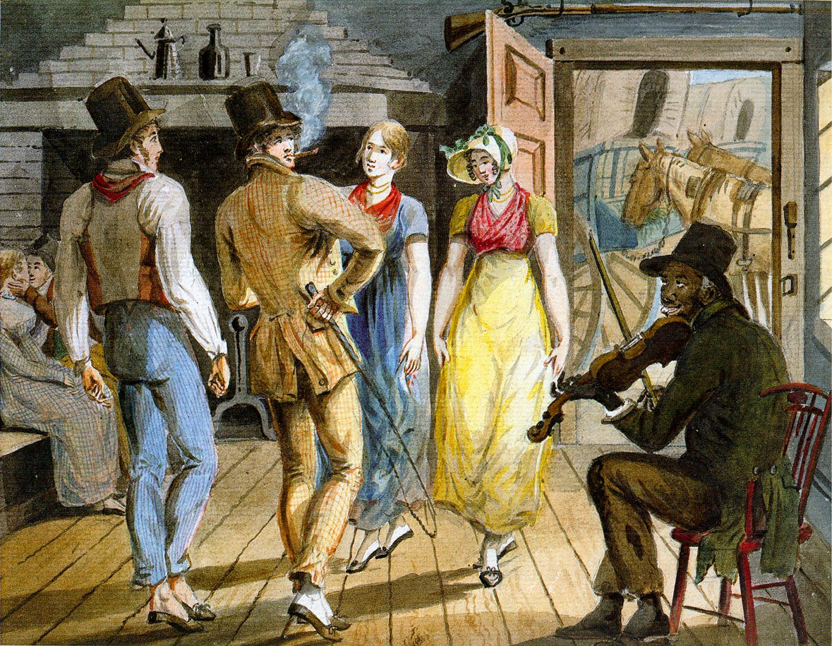 Fröhliches Treiben in einem Wirtshaus von Pavel Petrovich Svinyin