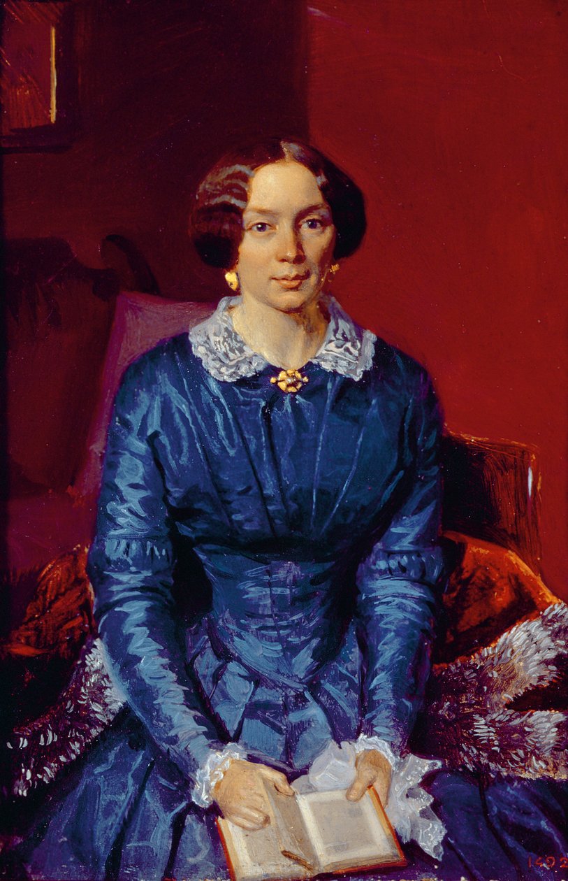 Porträt von Elizaveta Petrovna Zhdanova (1818-55) 1846-47 von Pavel Andreevich Fedotov