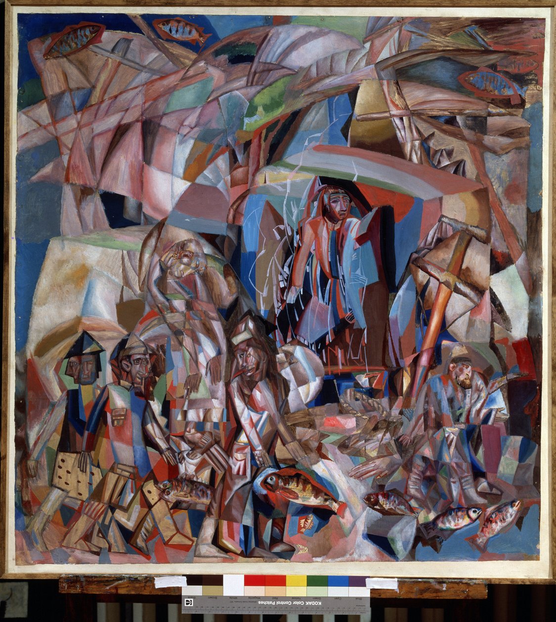 Das Fischerboot. Gemälde von Pavel Nikolayevich Filonov (1883-1941) 1913-1914 Staatliches Russisches Museum, Sankt Petersburg von Pawel Nikolajewitsch Filonow