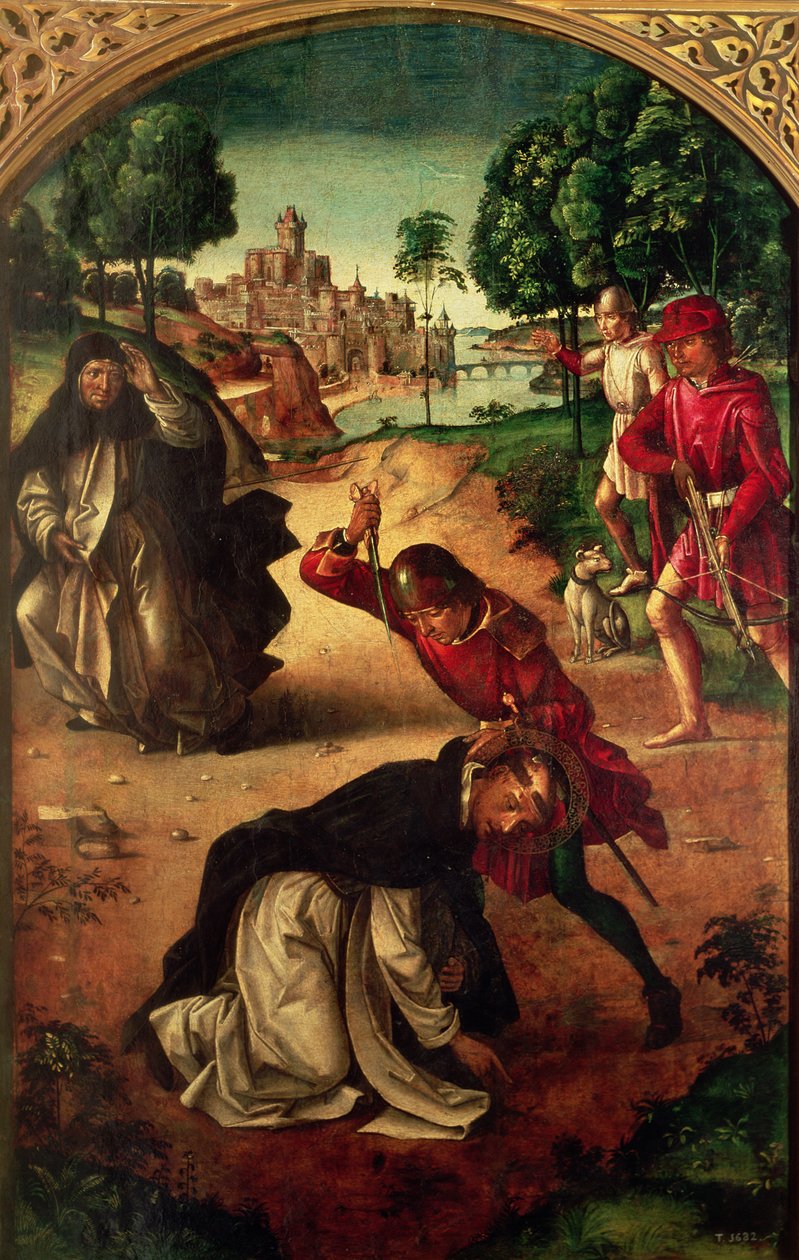 Ermordung des Heiligen Petrus von Verona, Ende des 15. Jahrhunderts von Pedro Berruguete