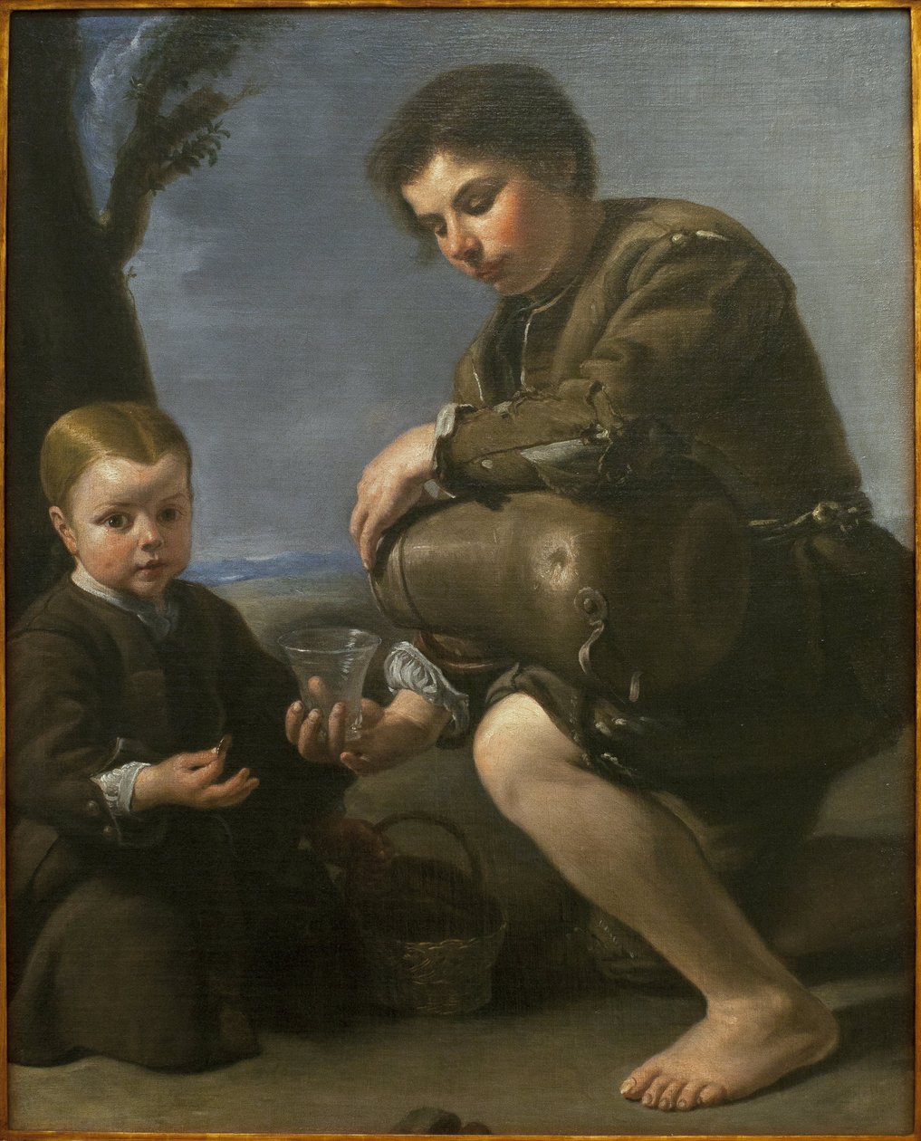 Der Weinhändler. Gemälde von Pedro Nunez de Villavicencio (ca. 1640-ca. 1698), um 1685. Museum der Schönen Künste in Sevilla, Spanien. von Pedro Nunez de Villavicenzio