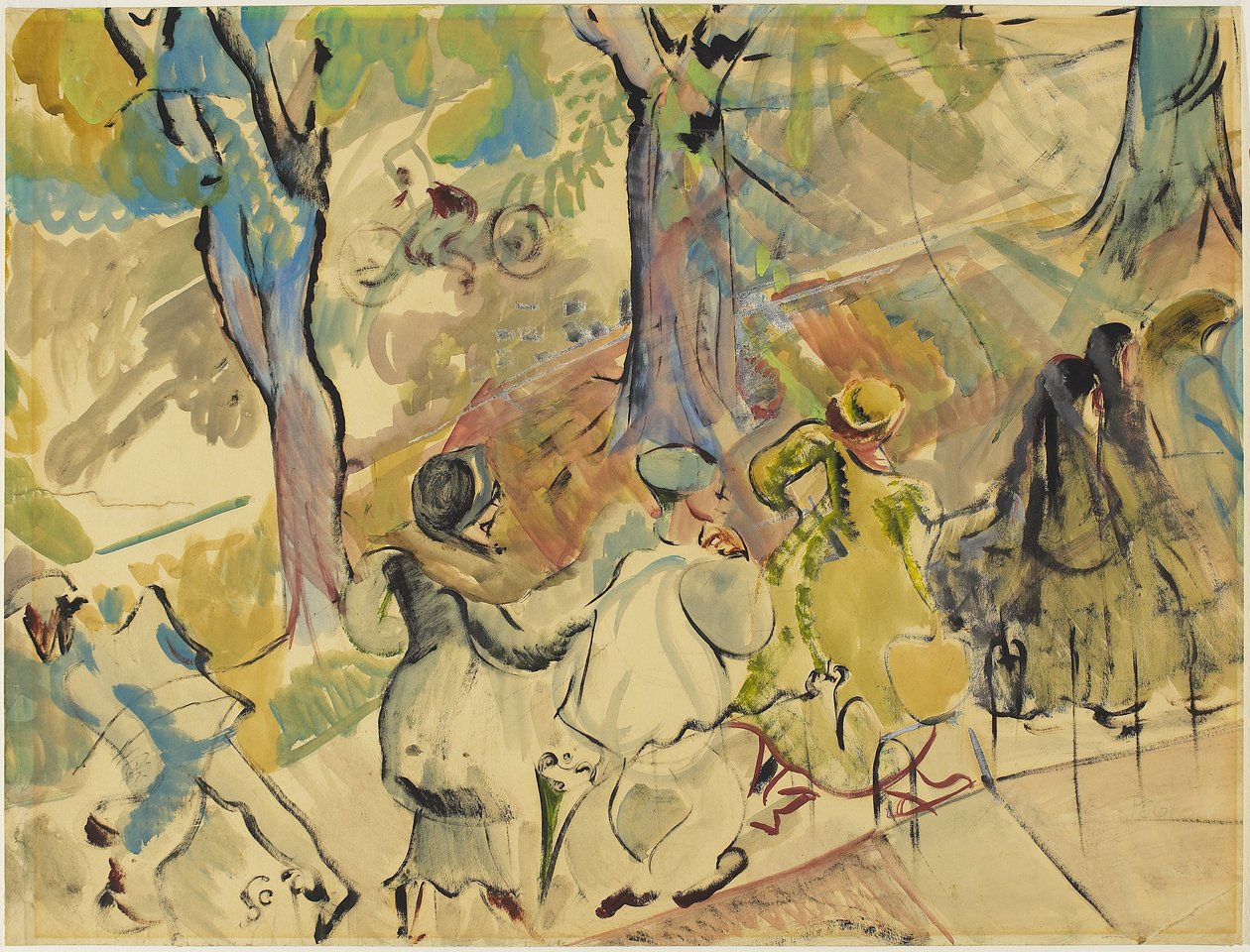 Jarvis Street Bürgersteig, ca. 1936 von Pegi Nicol Macleod