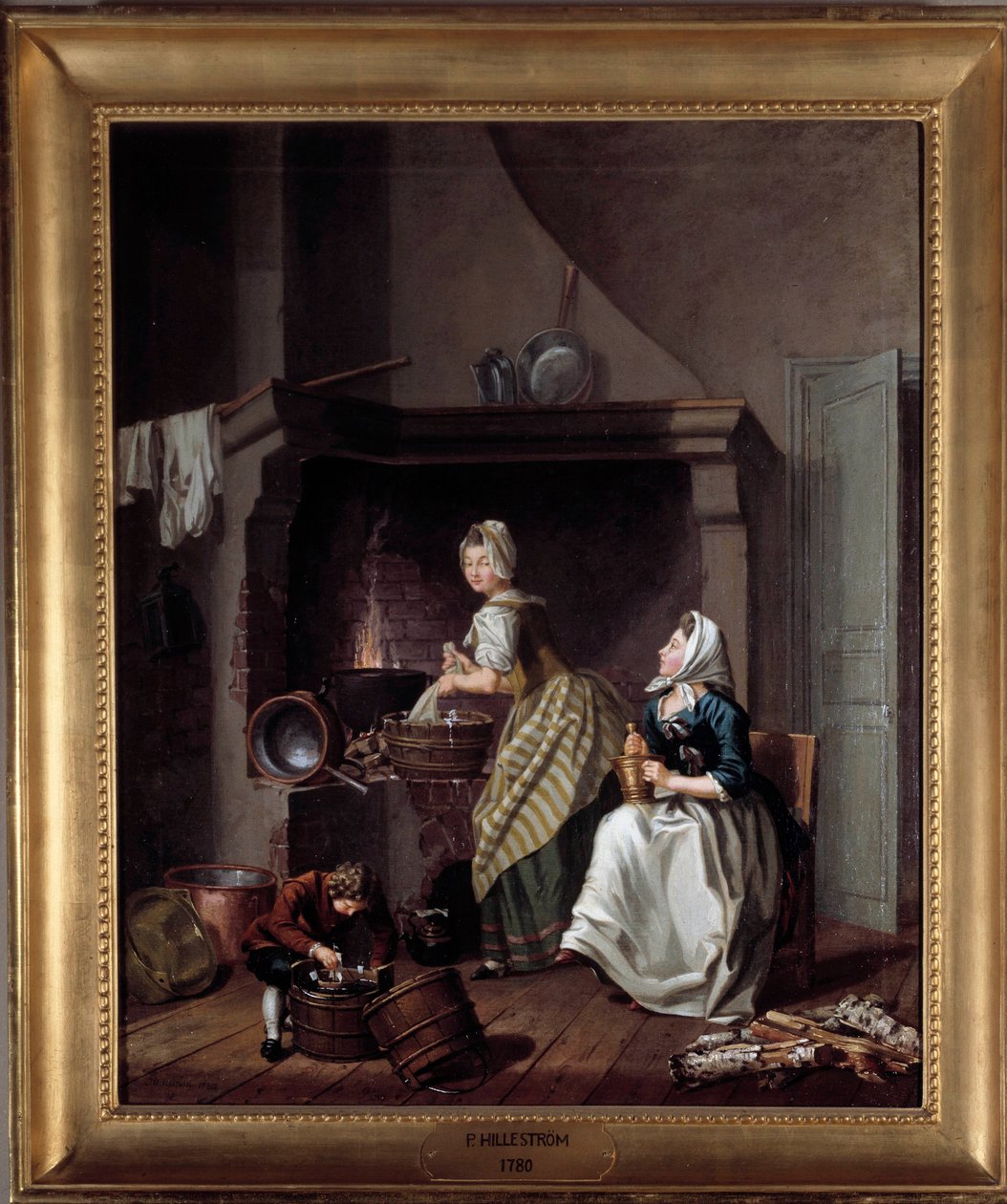 Frauen in der Küche von Pehr Hilleström
