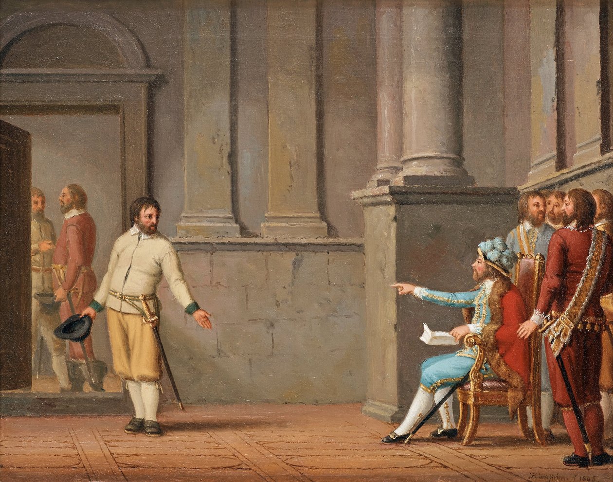 Engelbrekt Engelbrektsson vor Eirik III, 1805 von Pehr Hilleström