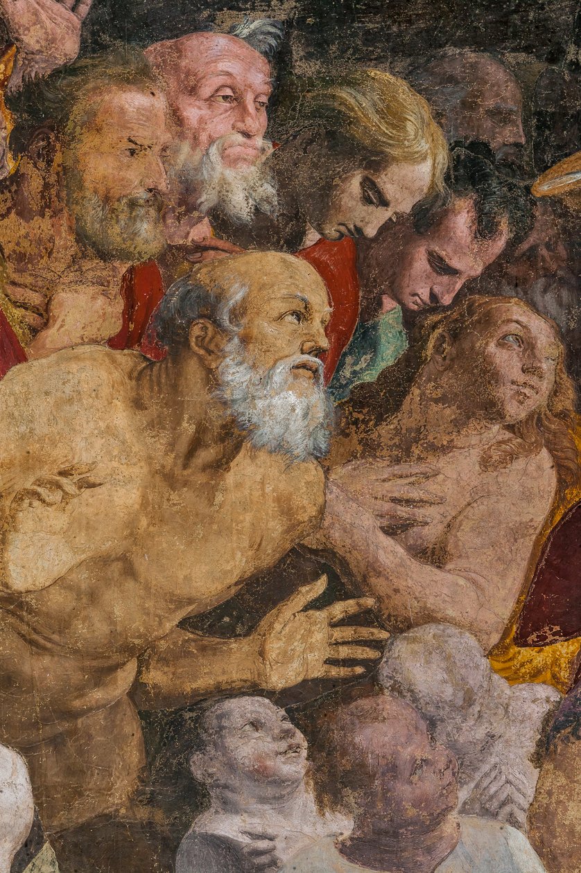 Johannes der Täufer tauft Menschen, Poggi-Kapelle von Pellegrino Tibaldi