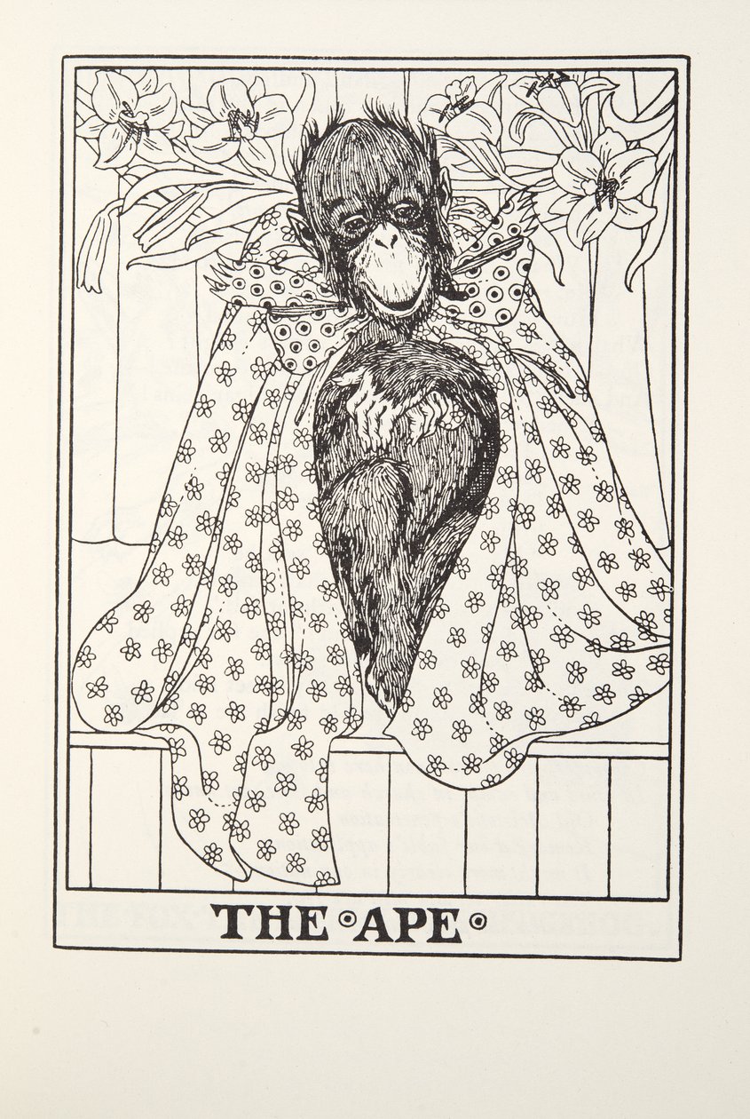 Der Affe, aus Fontaine Fabeln, veröffentlicht 1905 von Percy J. Billingshurst