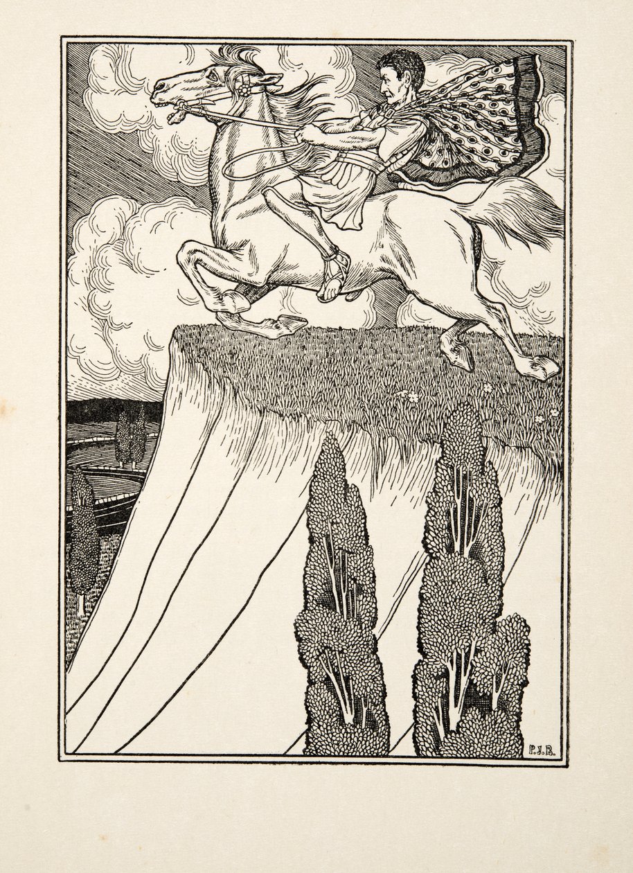 Der Tod des Antiochus gerächt, aus Hundert Anekdoten über Tiere, veröffentlicht 1924 von Percy J. Billingshurst