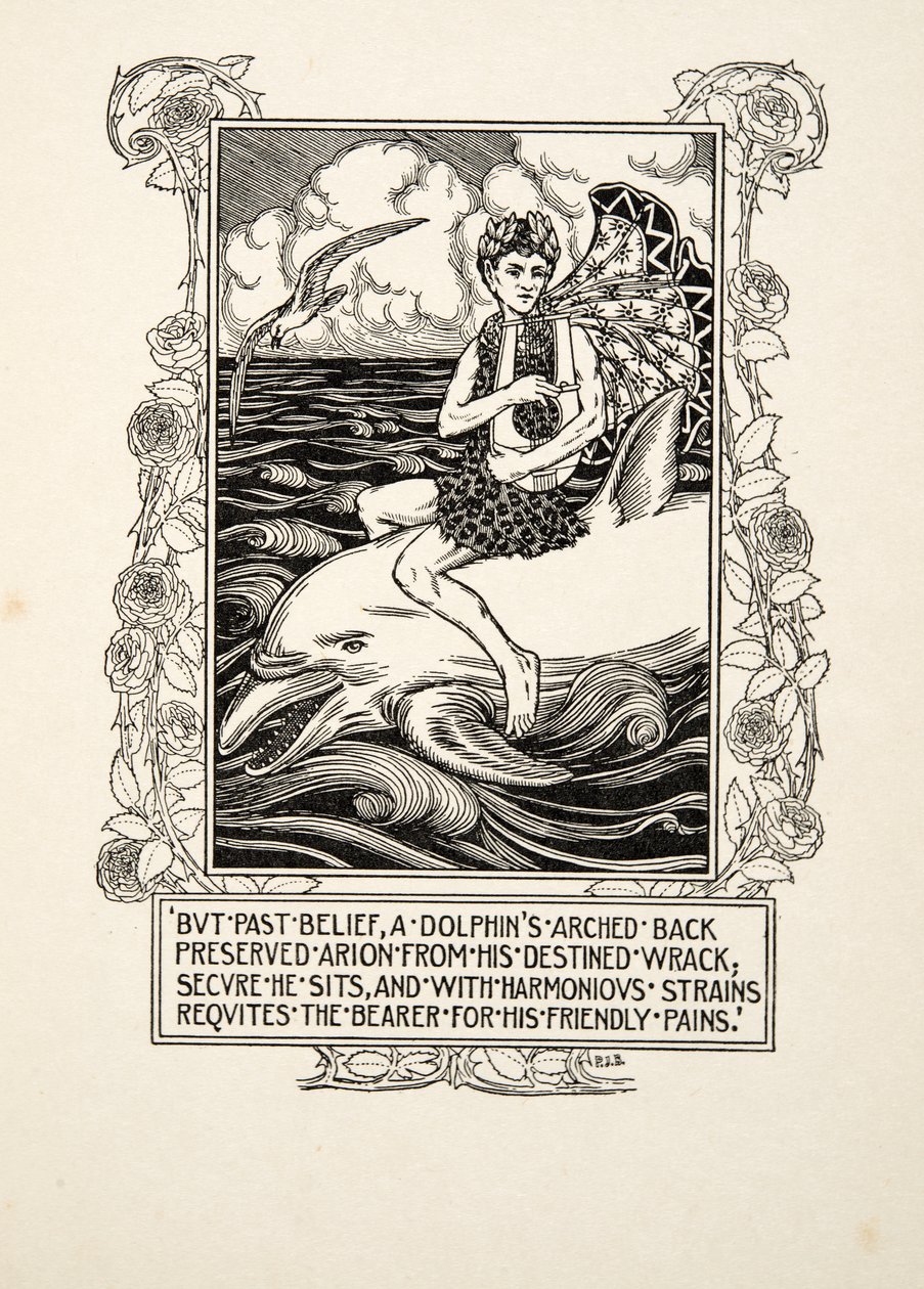 Der Delfin, aus Hundert Anekdoten über Tiere, veröffentlicht 1924 von Percy J. Billingshurst
