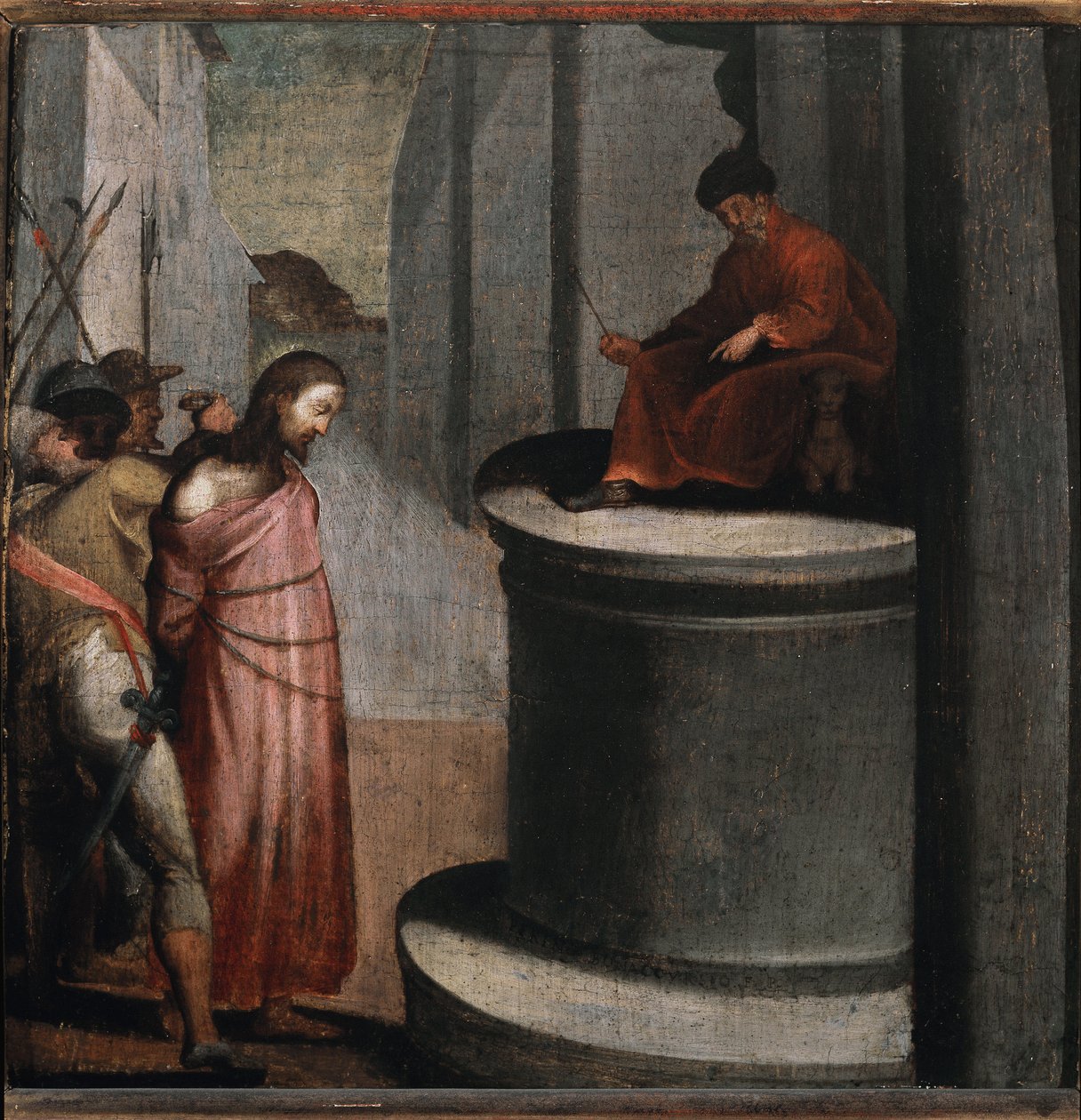 Passion Christi: Jesus und Pontius Pilatus von Perino del Vaga
