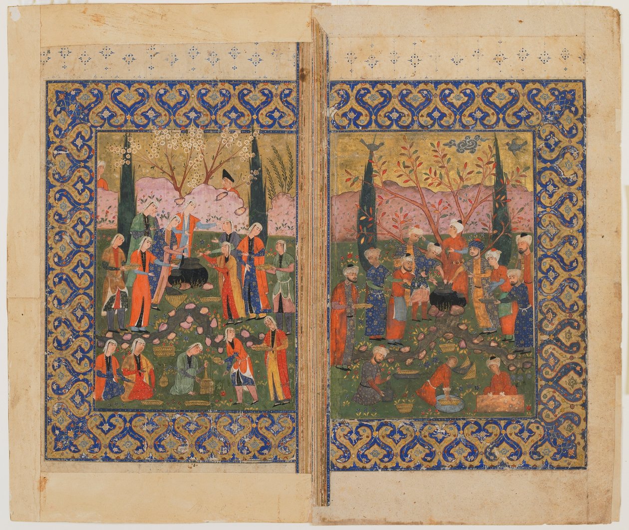 Sulayman auf dem Thron von Persian School